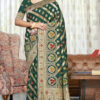 Soulful Dark Green Color Fancy Silk Saree