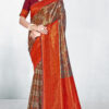 Exceptional Red Color Fancy Silk Saree
