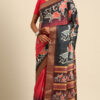 Amazing Pink Color Cotton Printed Saree