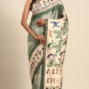 Attractive Light Green Color Kalamkari Print Saree