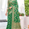 Fancy Green Color Silk Saree